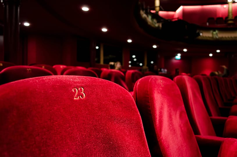 red cinema seat number